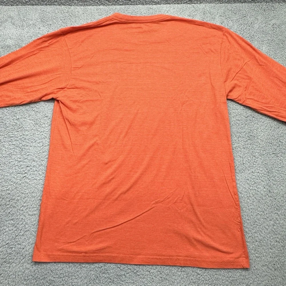 Pressbox PK 8204 Clemson Tigers Womens XL Orange L/S Melange Pine Top Shirt
